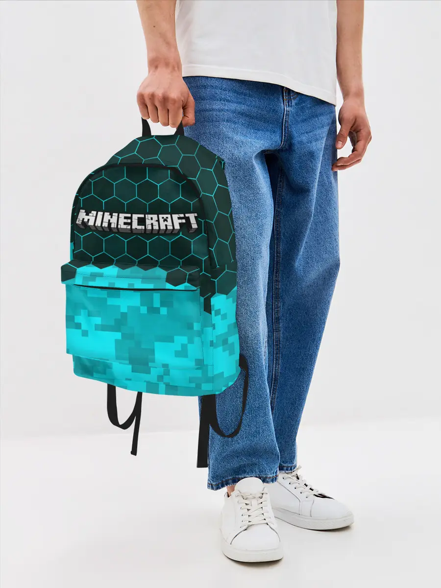 Рюкзак джинсовый / MINECRAFT / МАЙНКРАФТ