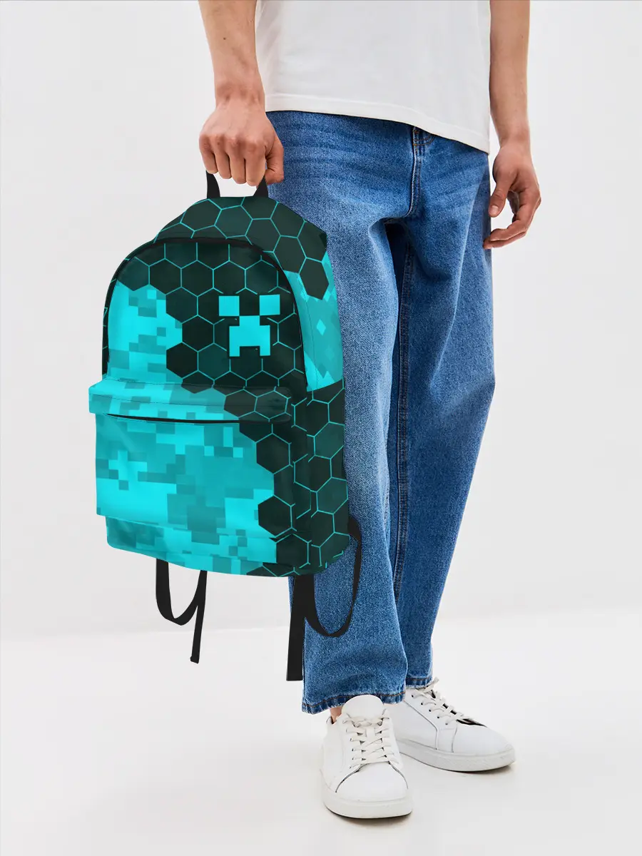 Рюкзак джинсовый / MINECRAFT / МАЙНКРАФТ