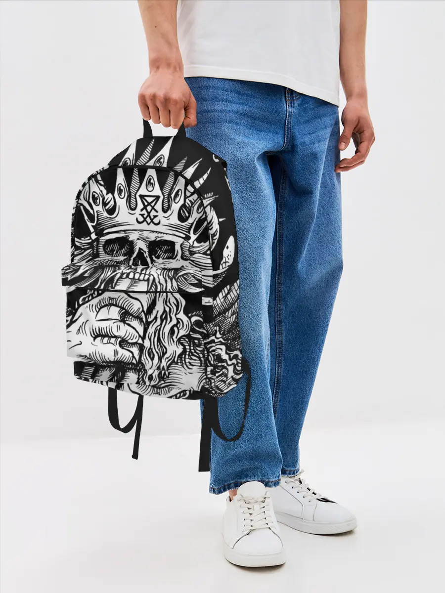 Рюкзак джинсовый / Монстр