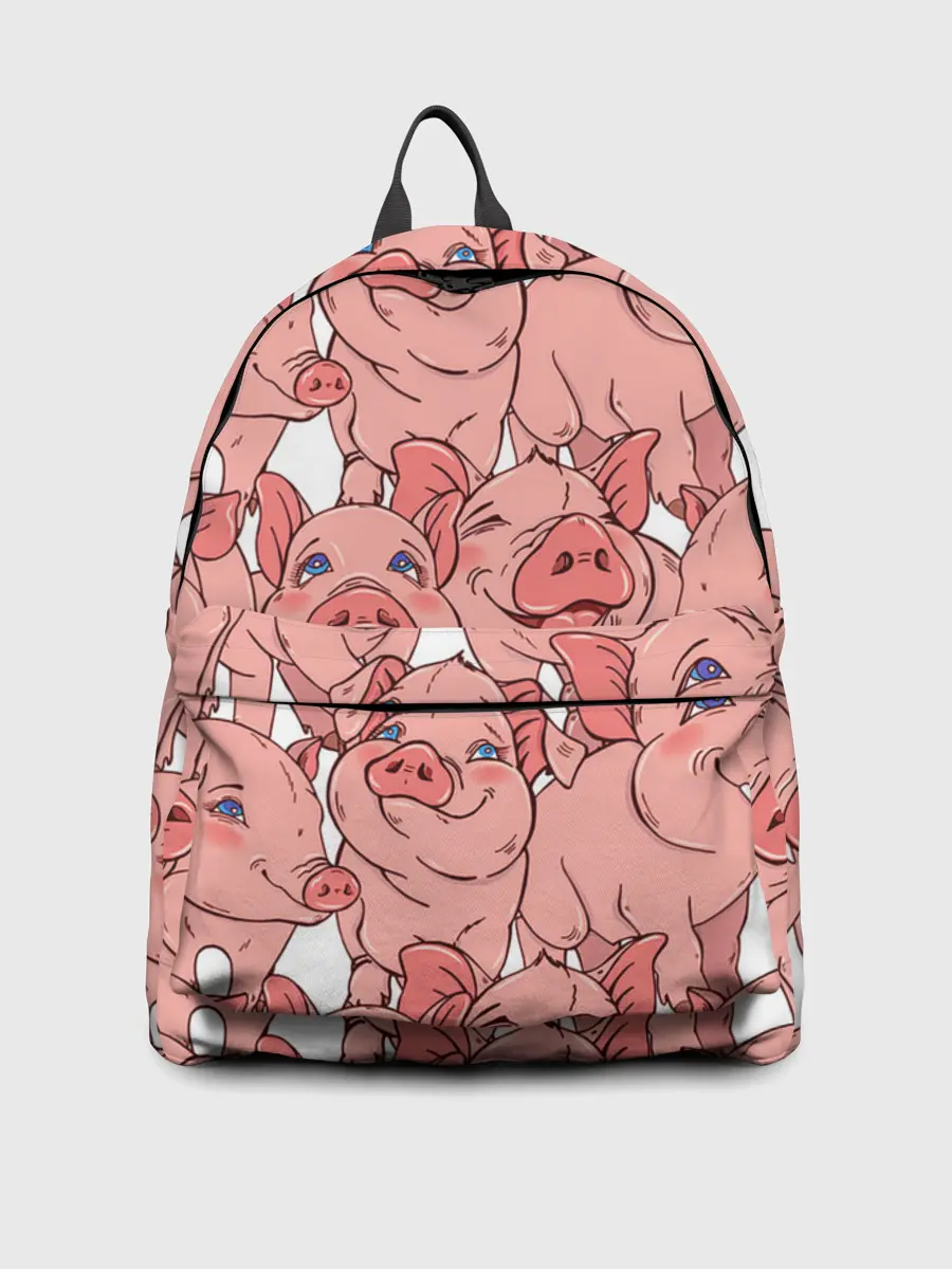 Рюкзак джинсовый / Свиньи