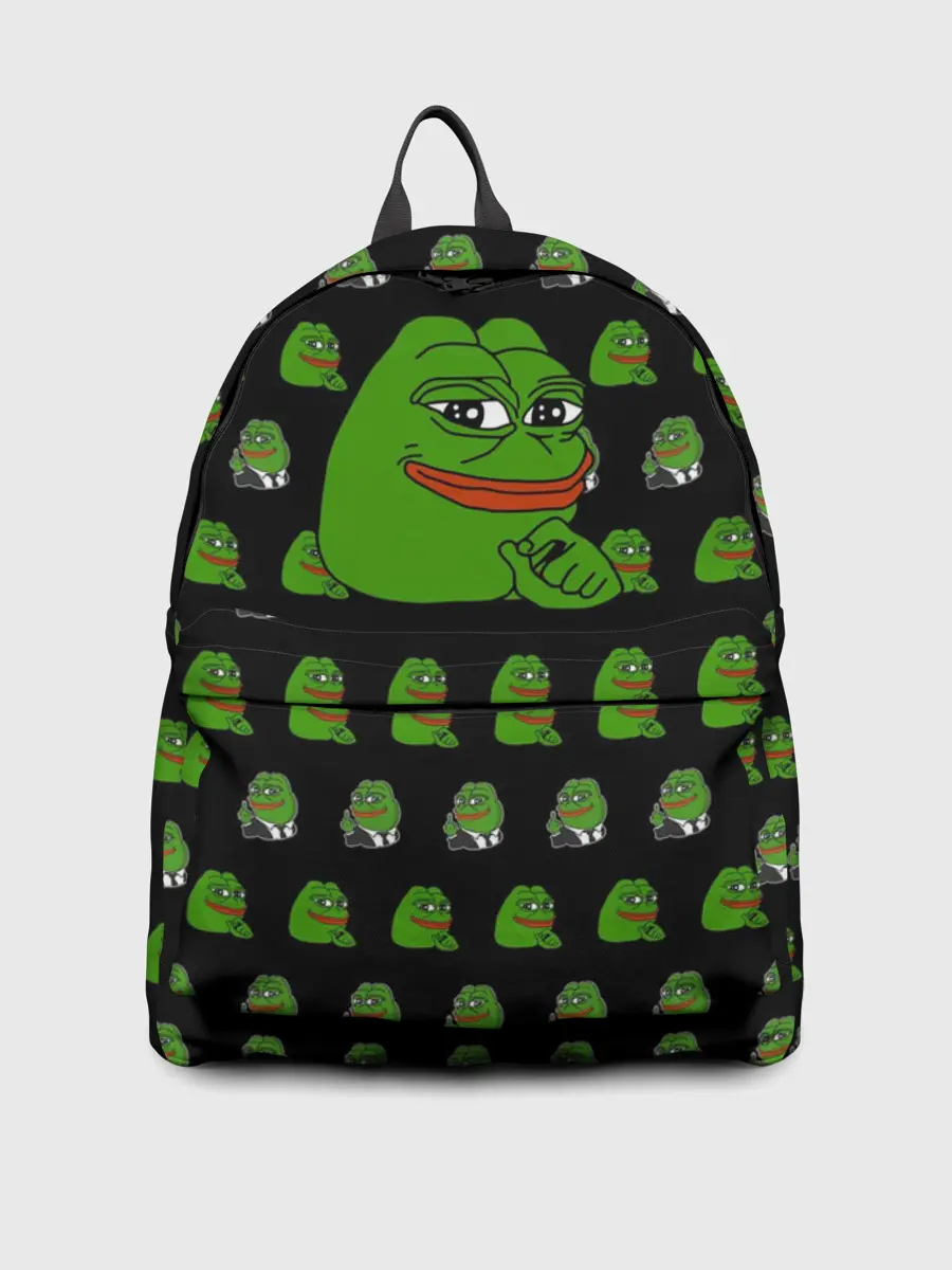 Рюкзак джинсовый / Frog Pepe