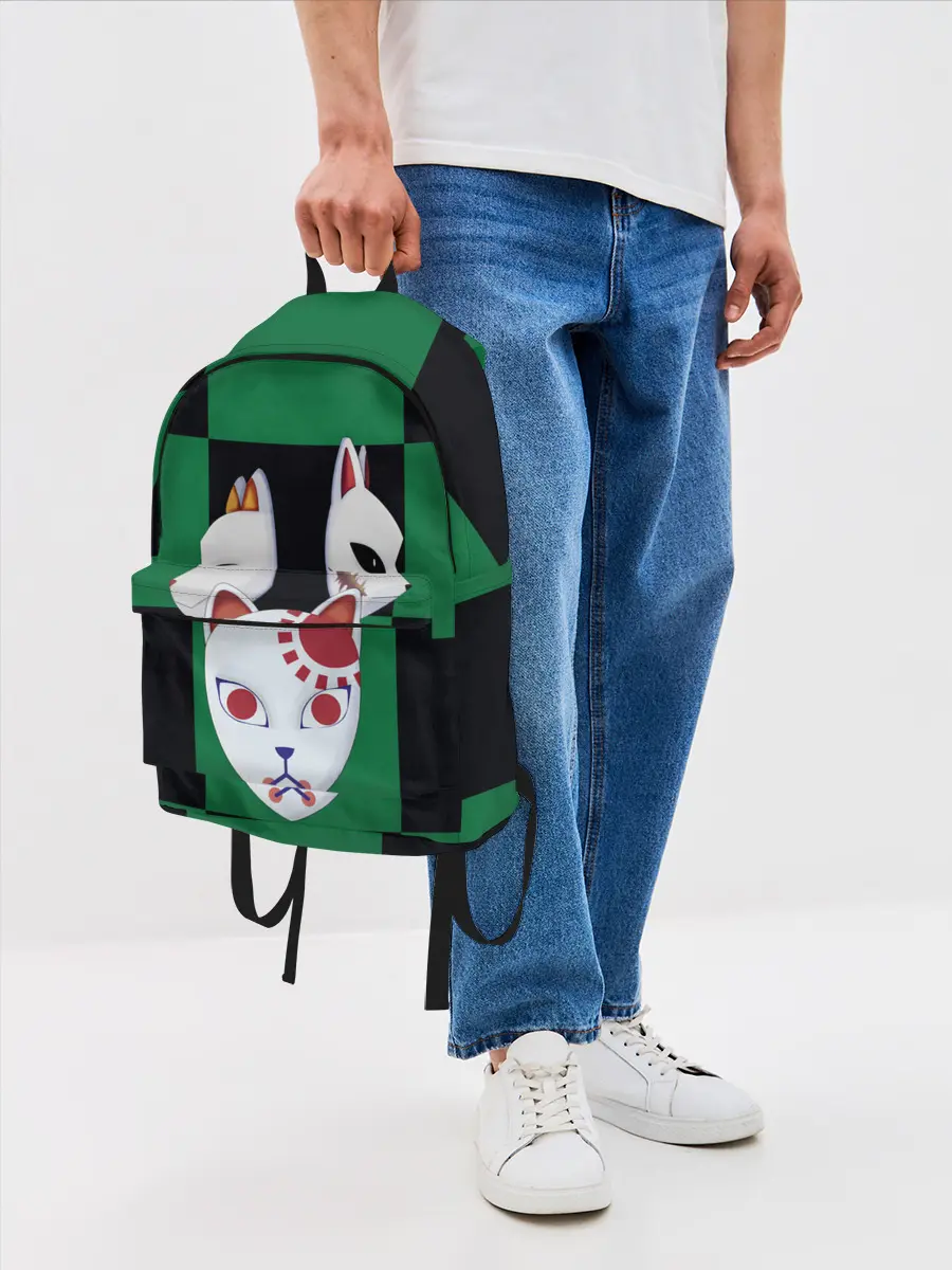 Рюкзак джинсовый / Падшие ученики, выживший лис