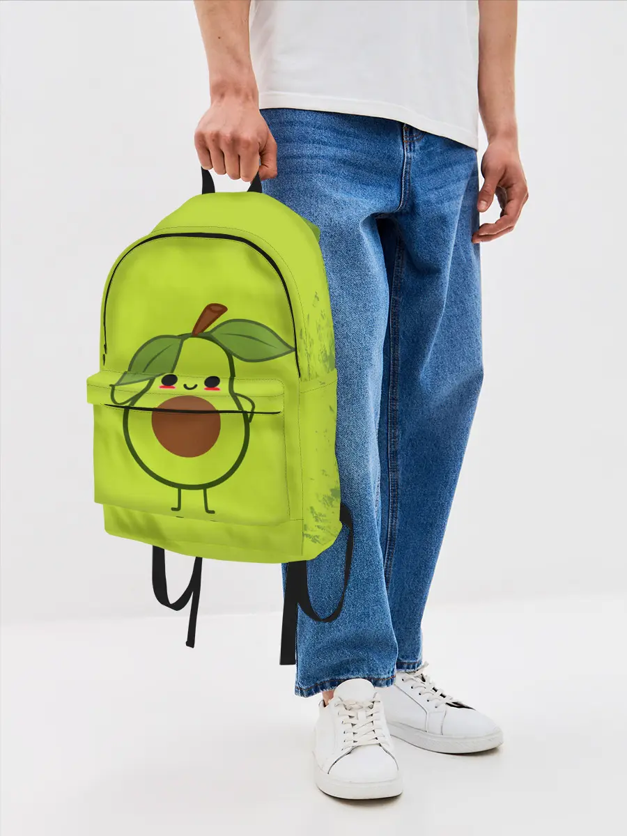 Рюкзак джинсовый / Авокадо