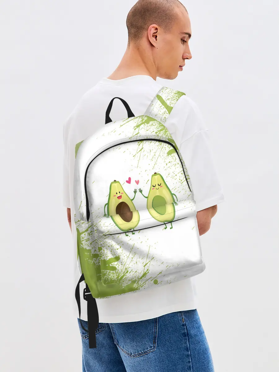 Рюкзак джинсовый / Авокадо