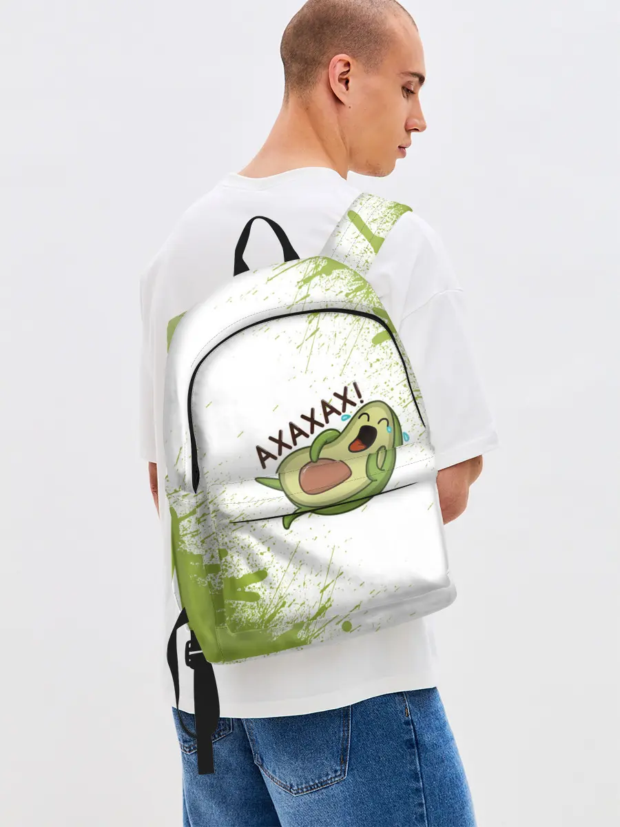 Рюкзак джинсовый / Авокадо