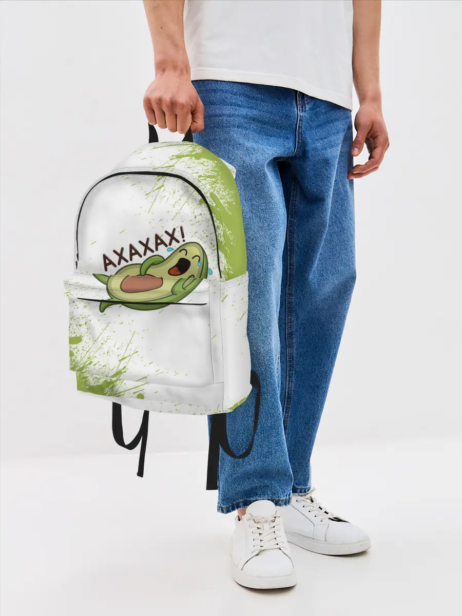 Рюкзак джинсовый / Авокадо