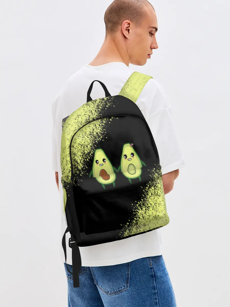 Рюкзак джинсовый / Авокадо