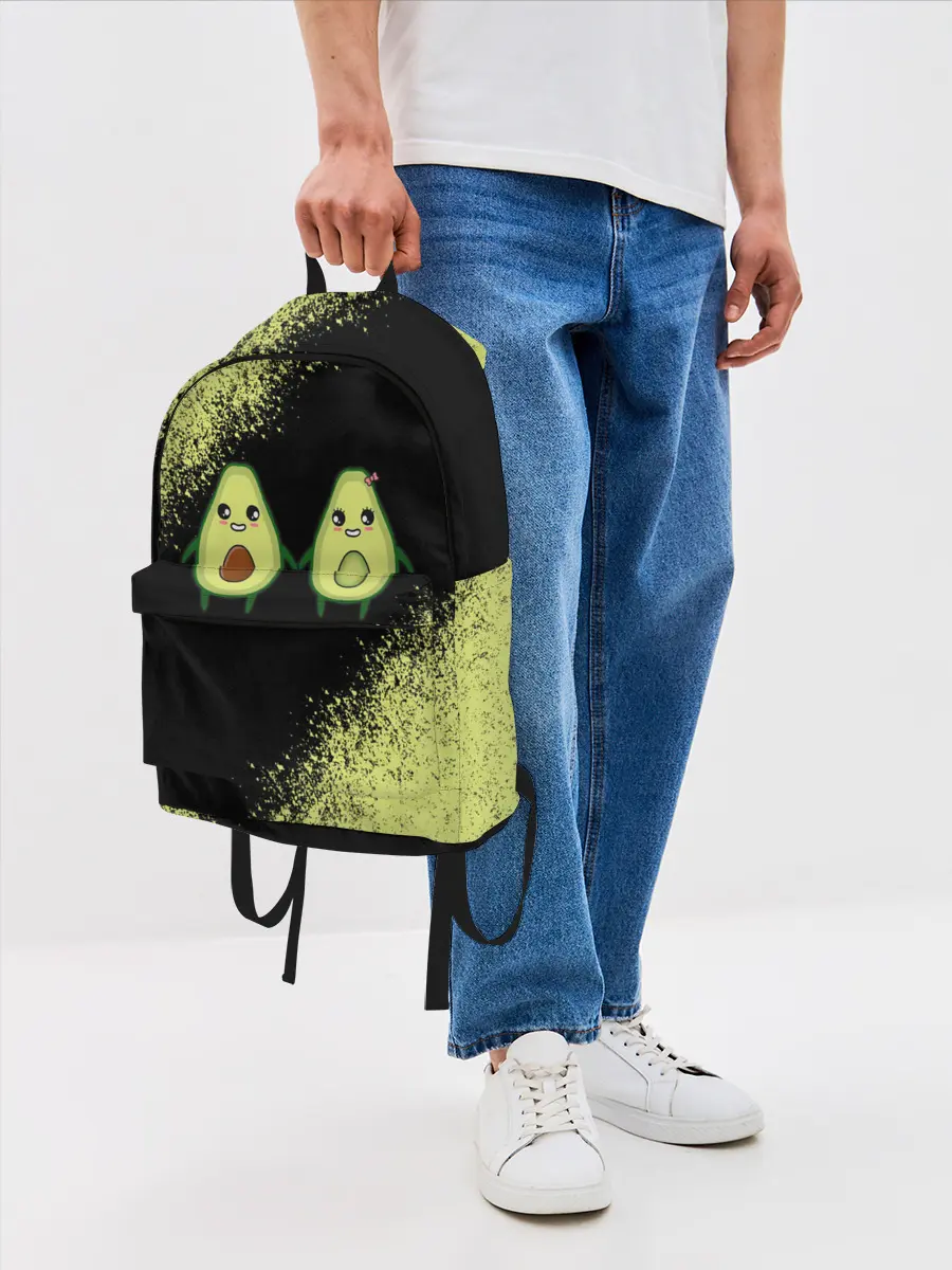 Рюкзак джинсовый / Авокадо