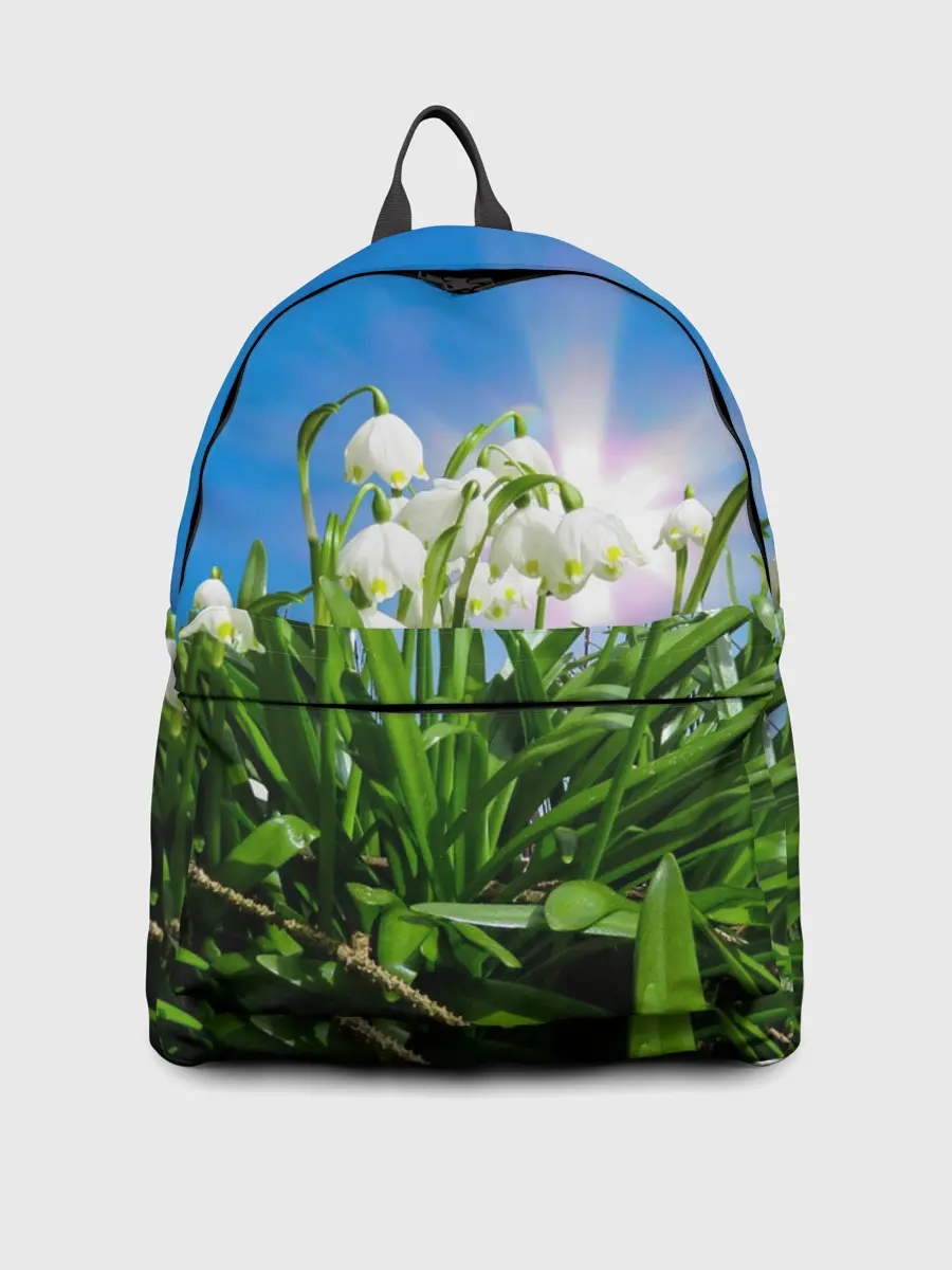 Рюкзак джинсовый / Подснежники