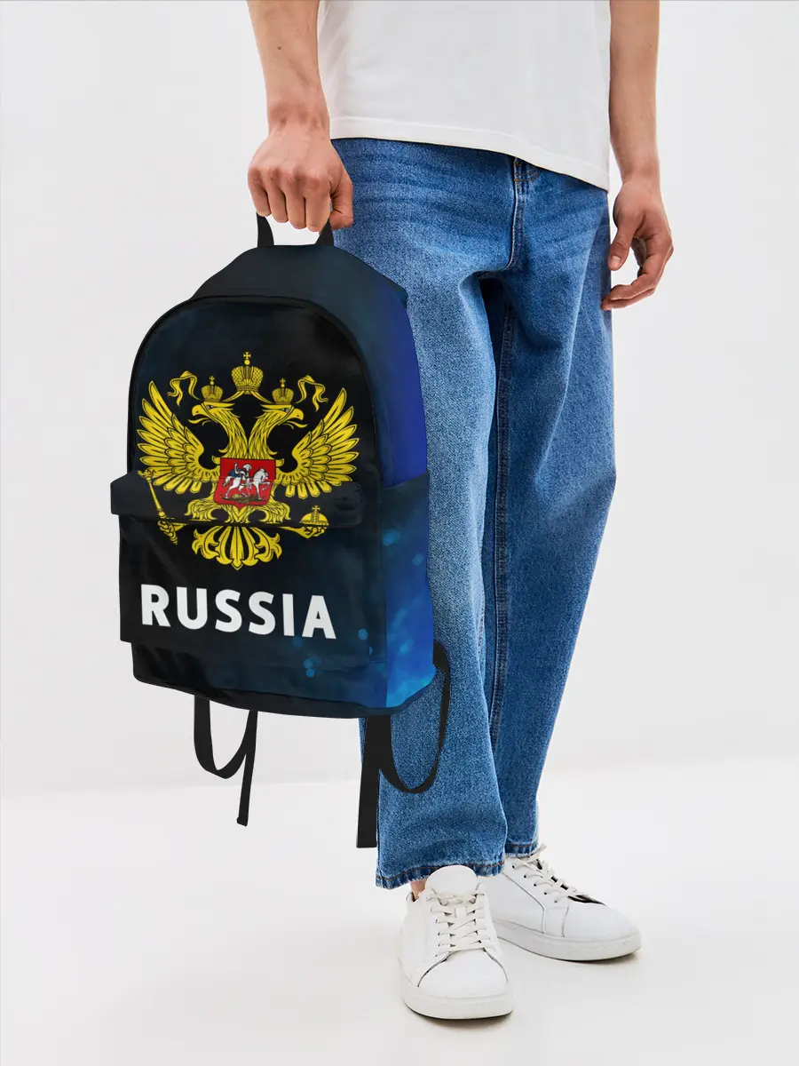 Рюкзак джинсовый / RUSSIA / РОССИЯ