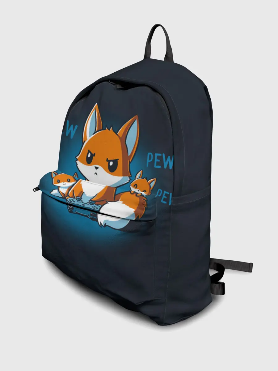 Рюкзак джинсовый / Лисы-геймеры