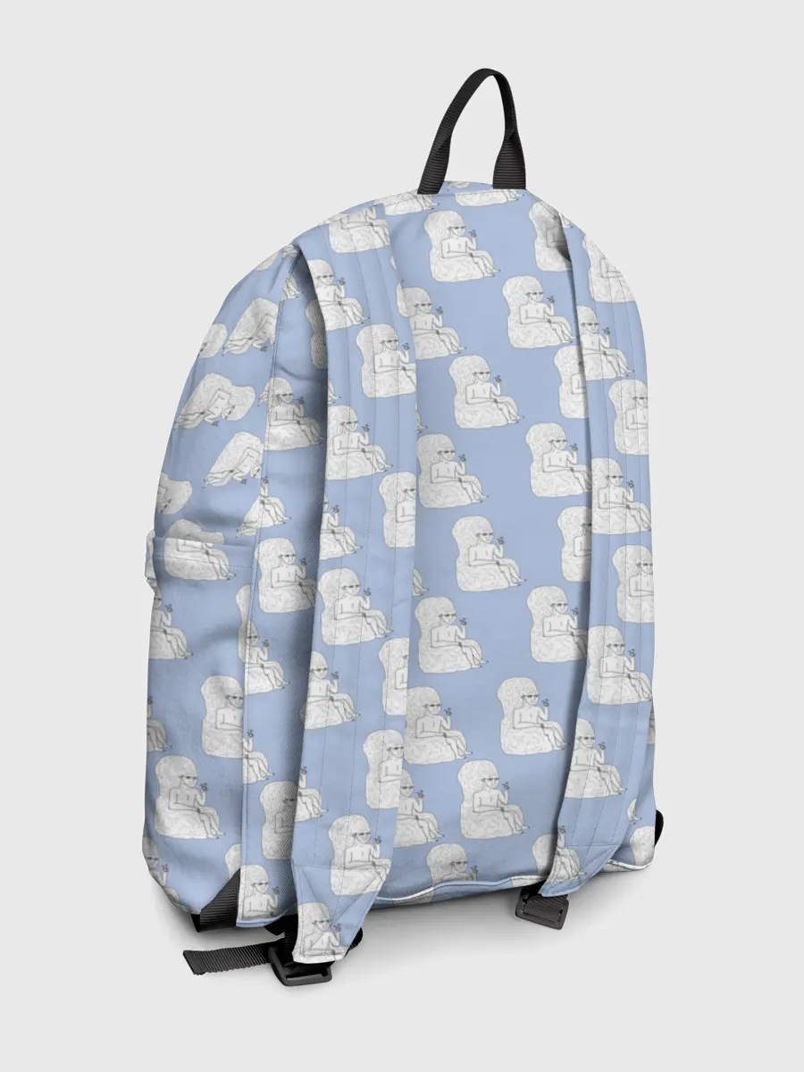 Рюкзак джинсовый / Голубой мегамозг