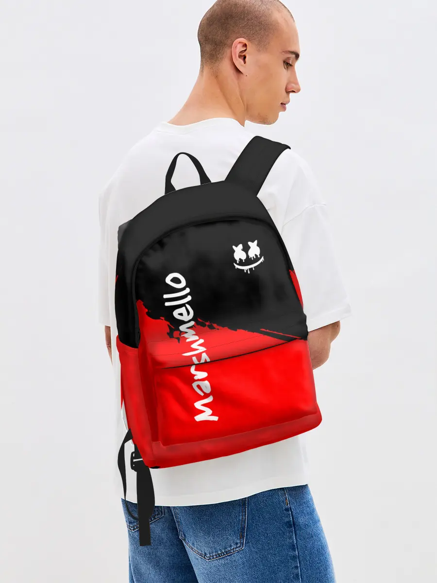 Рюкзак джинсовый / Marshmello