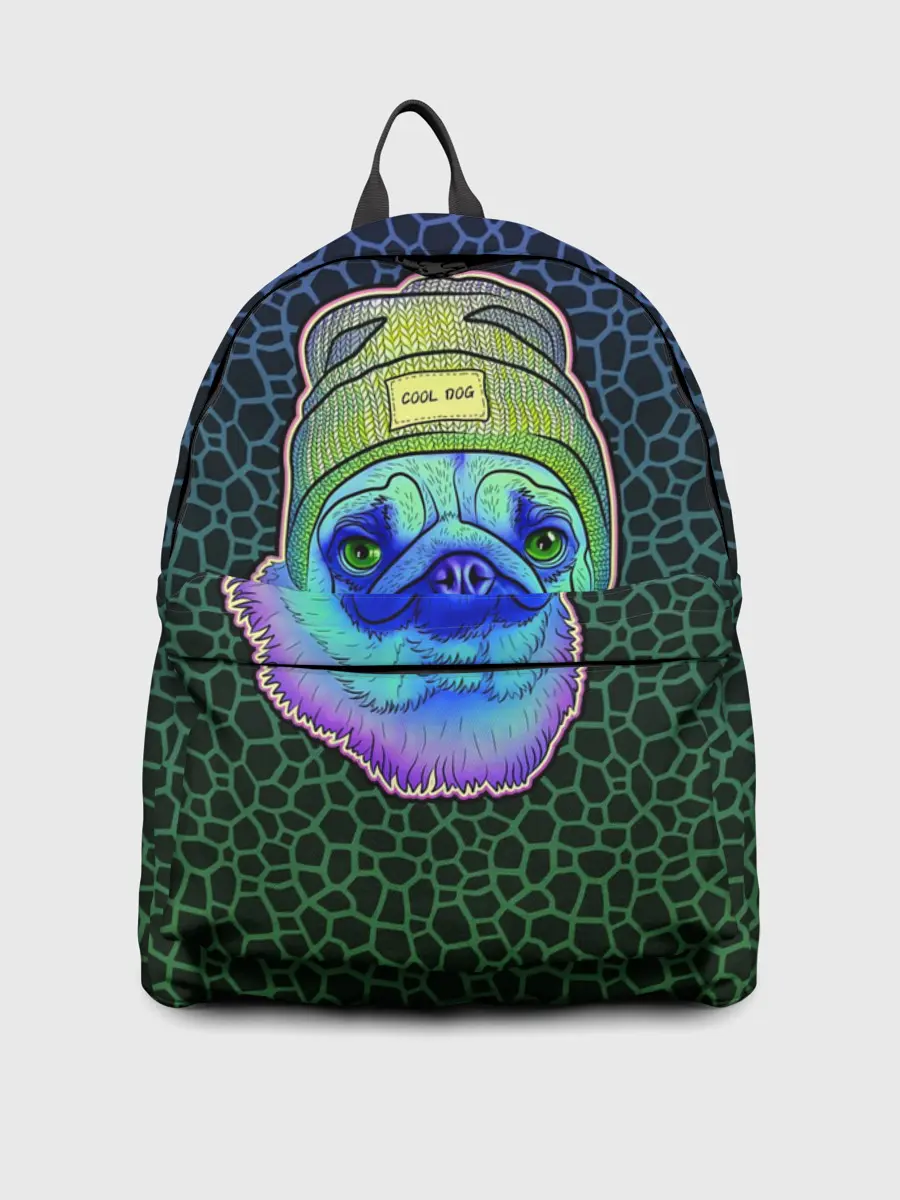 Рюкзак джинсовый / Мопс