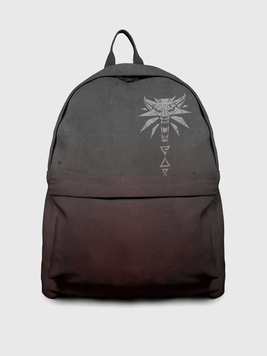 Рюкзак джинсовый / Эмблема Ведьмак