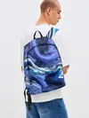 Рюкзак джинсовый / Абстрактные волны