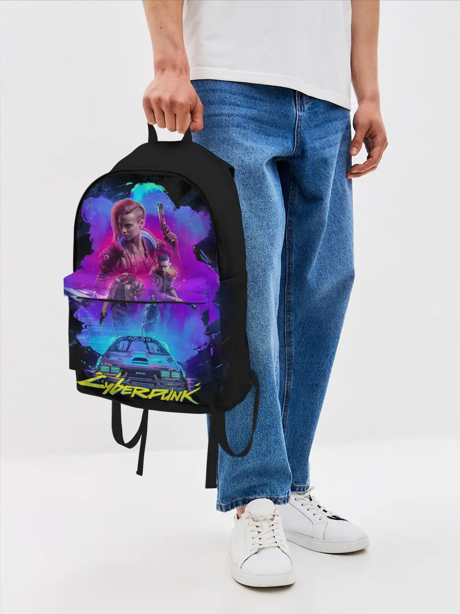 Рюкзак джинсовый / Cyberpunk 2077