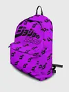Рюкзак джинсовый / Джоджо фиолетовый паттерн