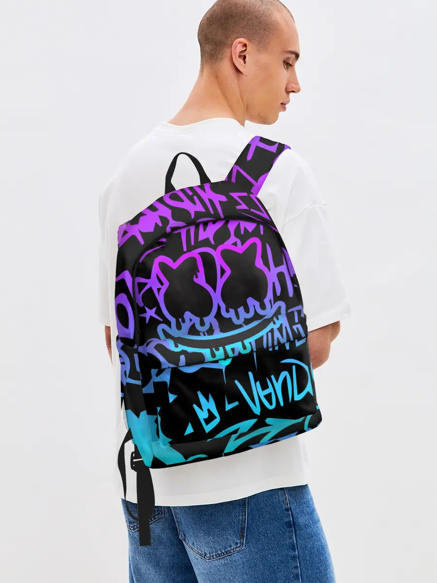 Рюкзак джинсовый / Marshmello