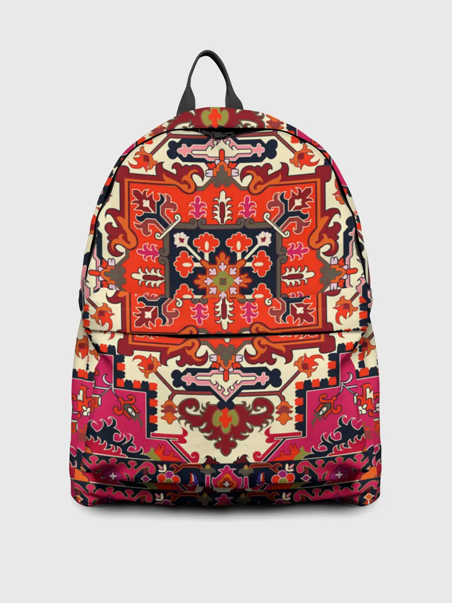 Рюкзак джинсовый / Бордовый ковер