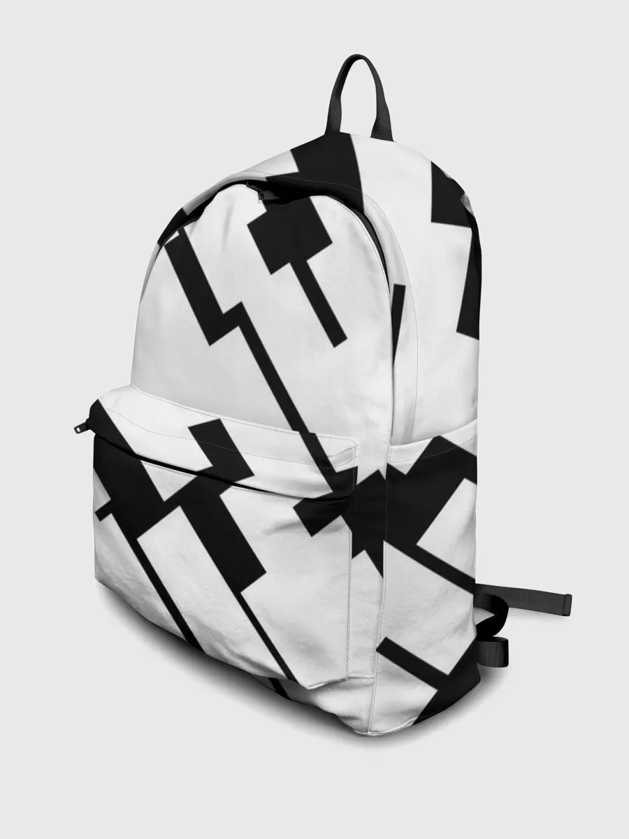 Рюкзак джинсовый / ГЕОМЕТРИЯ,АБСТРАКЦИЯ,ПОЛОСЫ