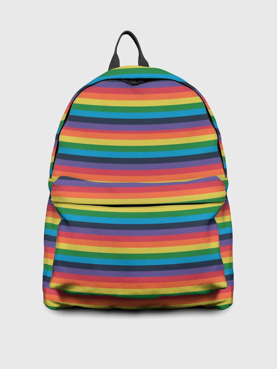 Рюкзак джинсовый / Радужный флаг