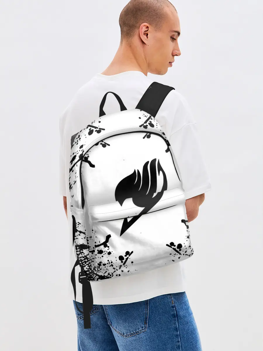 Рюкзак джинсовый / Хвост Феи в белом круге