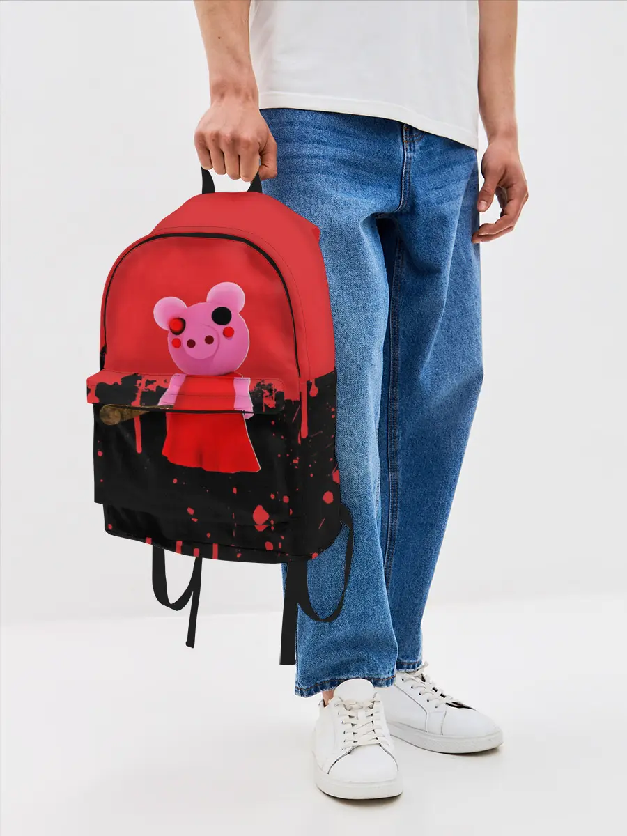 Рюкзак джинсовый / ROBLOX PIGGY - СВИНКА ПИГГИ