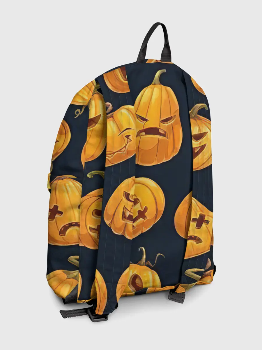 Рюкзак джинсовый / Праздничные тыквы