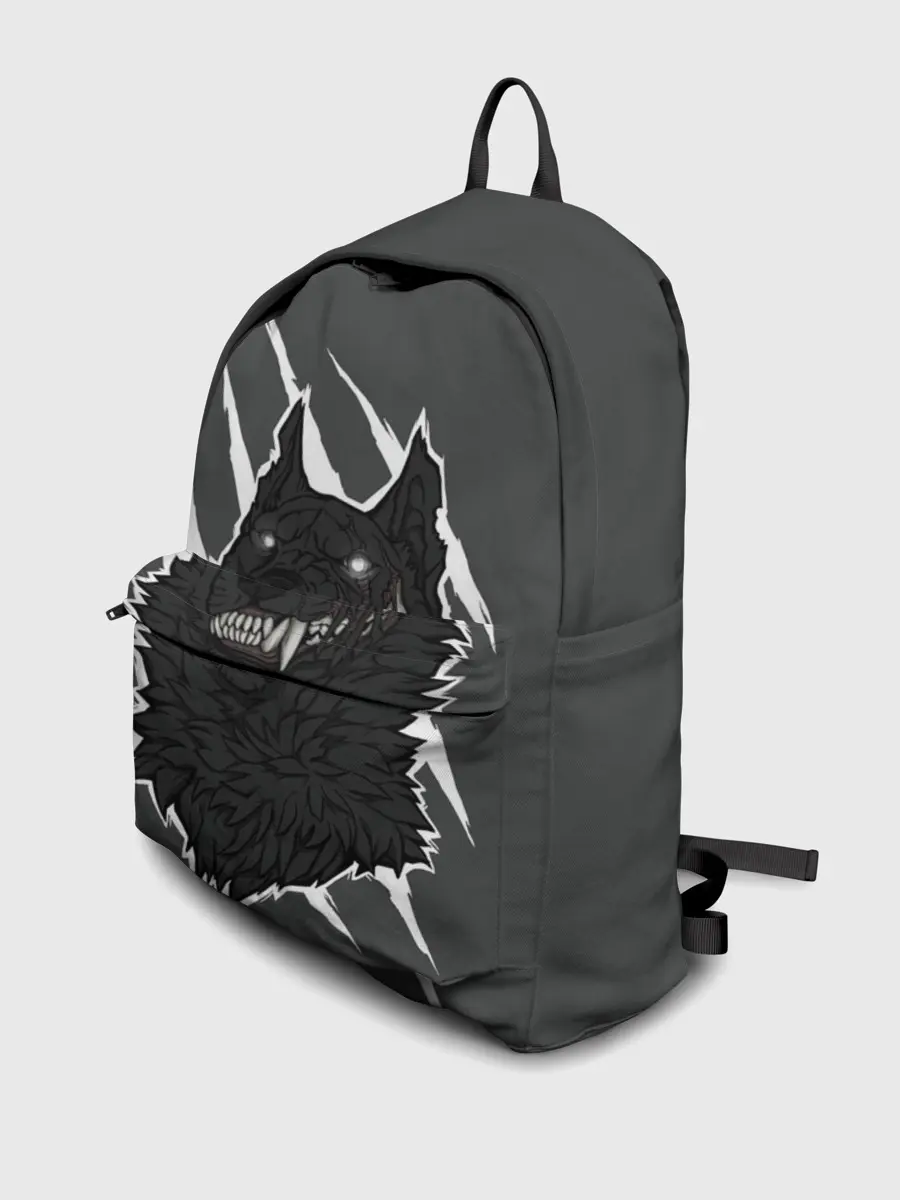 Рюкзак джинсовый / Волк