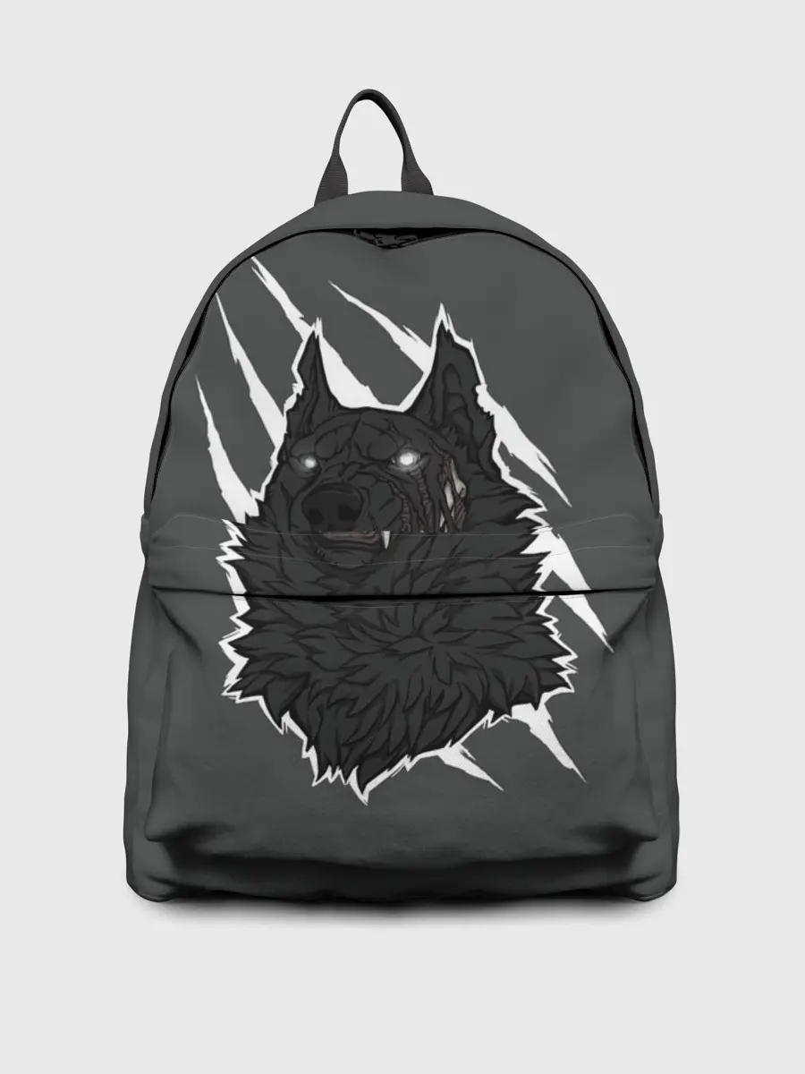 Рюкзак джинсовый / Волк