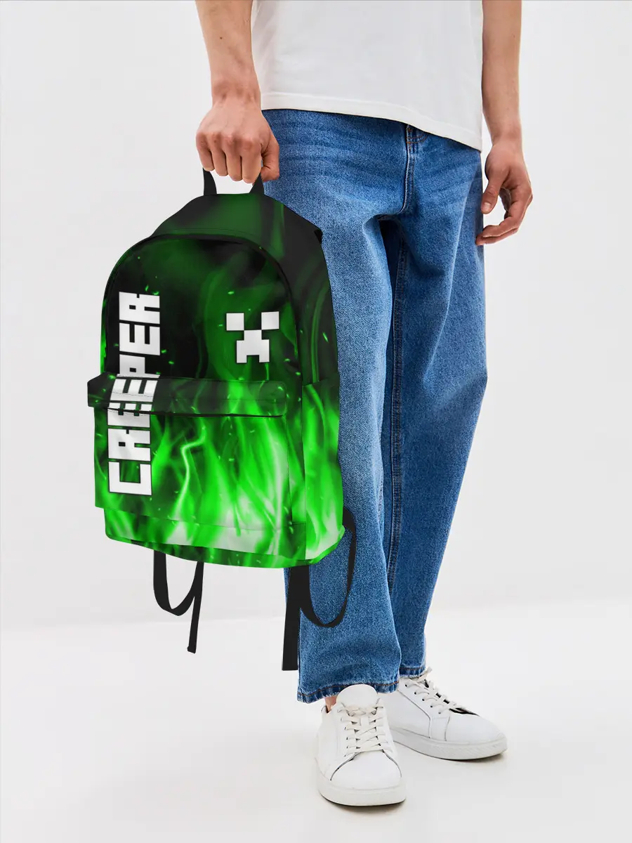 Рюкзак джинсовый / MINECRAFT CREEPER