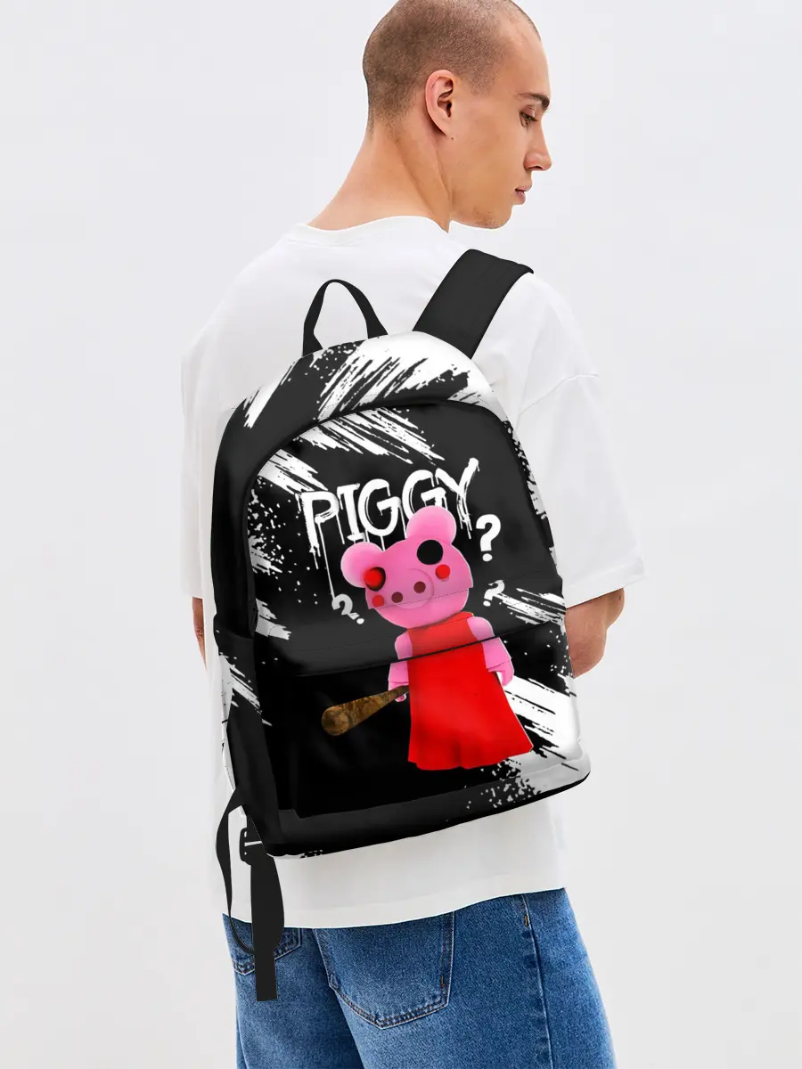 Рюкзак джинсовый / ROBLOX PIGGY - СВИНКА ПИГГИ