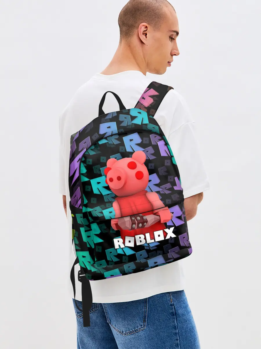 Рюкзак джинсовый / ROBLOX PIGGY - СВИНКА ПИГГИ