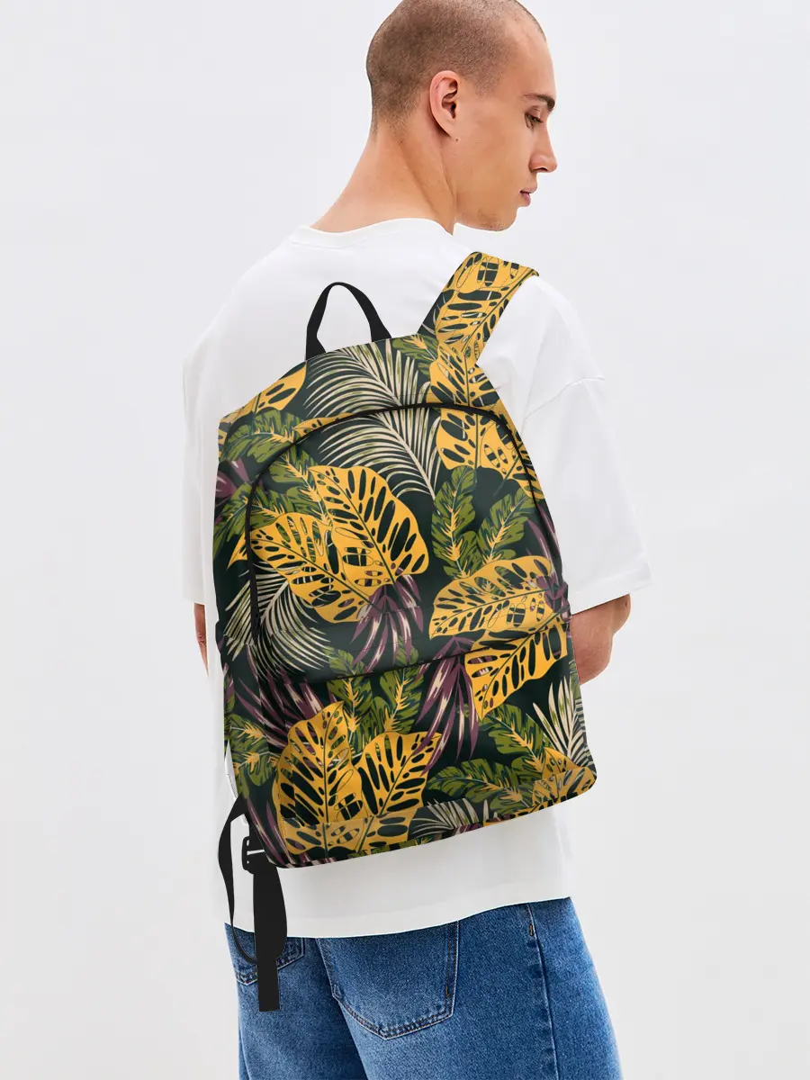 Рюкзак джинсовый / Тропический лес