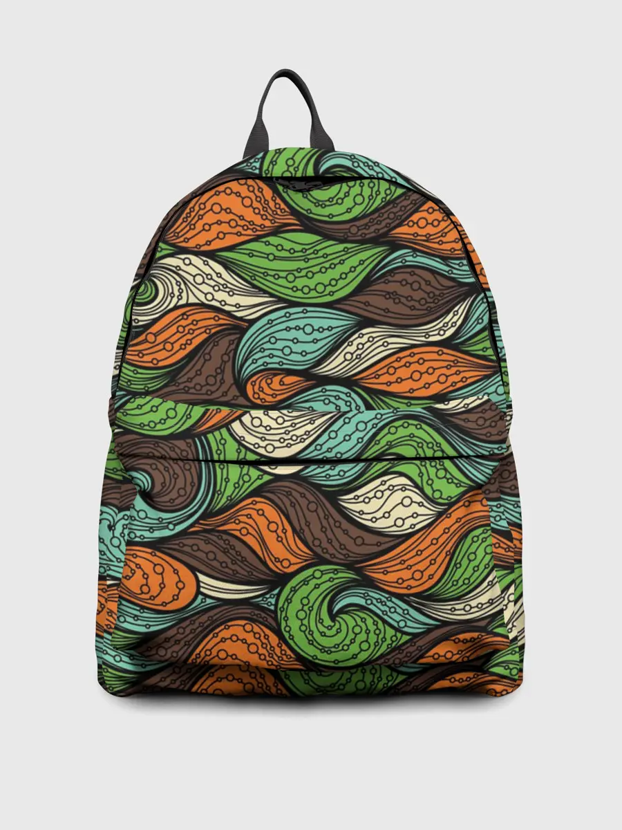 Рюкзак джинсовый / Абстрактные волны