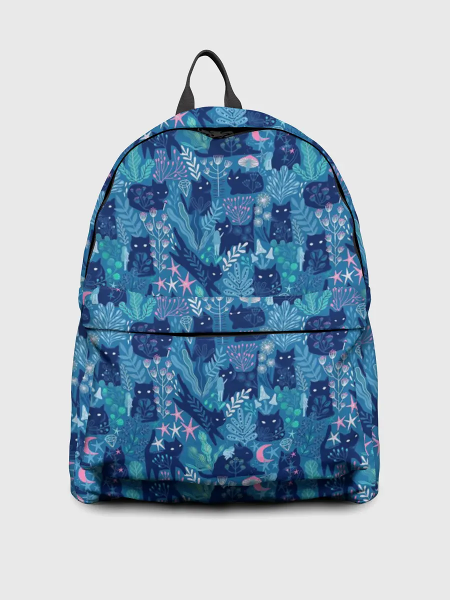 Рюкзак джинсовый / Коты