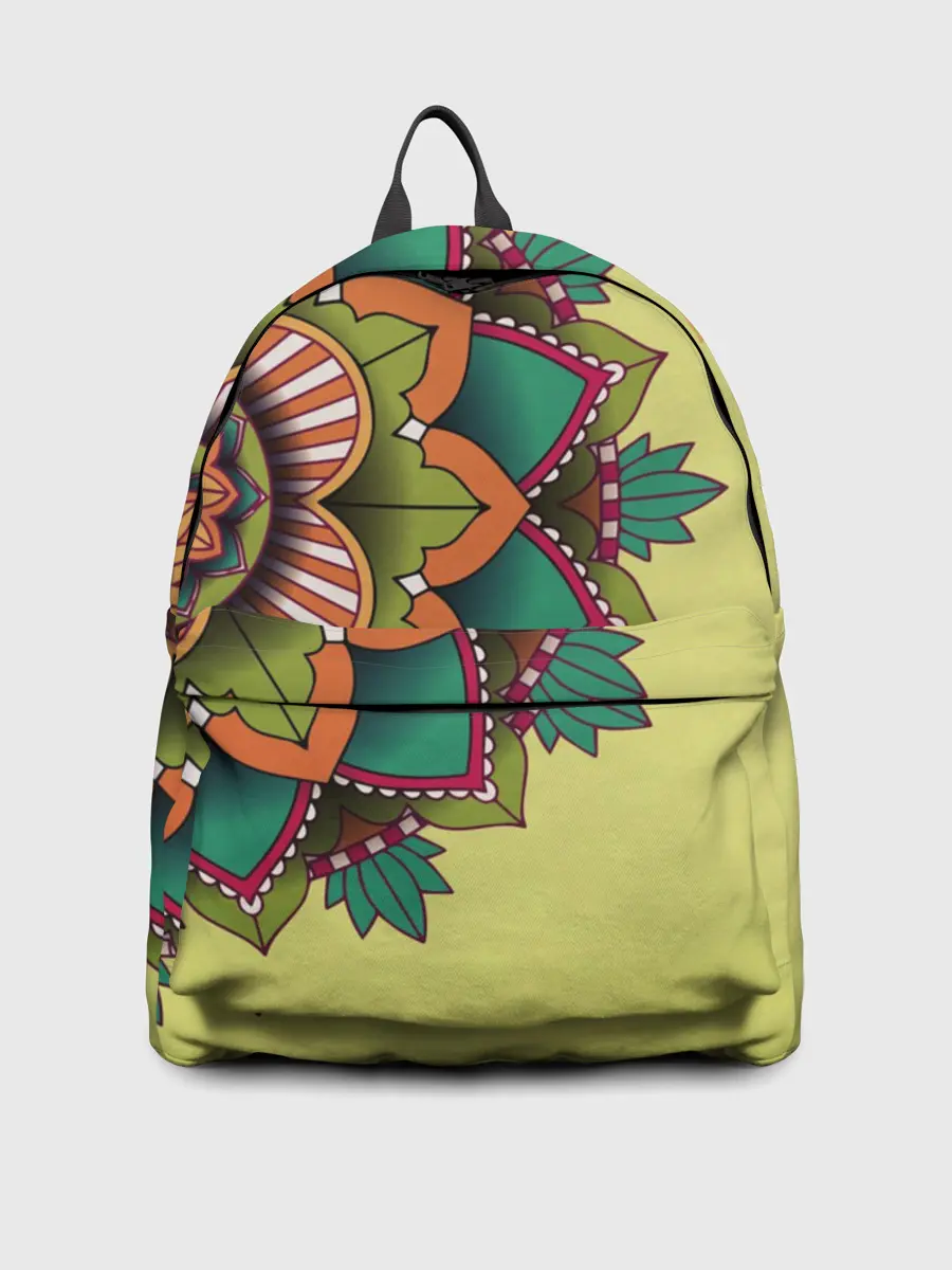 Рюкзак джинсовый / мандала узор тату