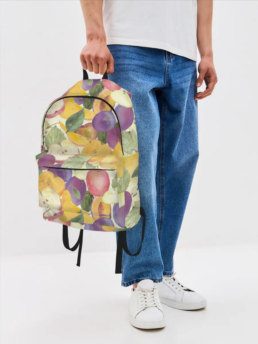 Рюкзак джинсовый / Фрукты. Фруктовый сад