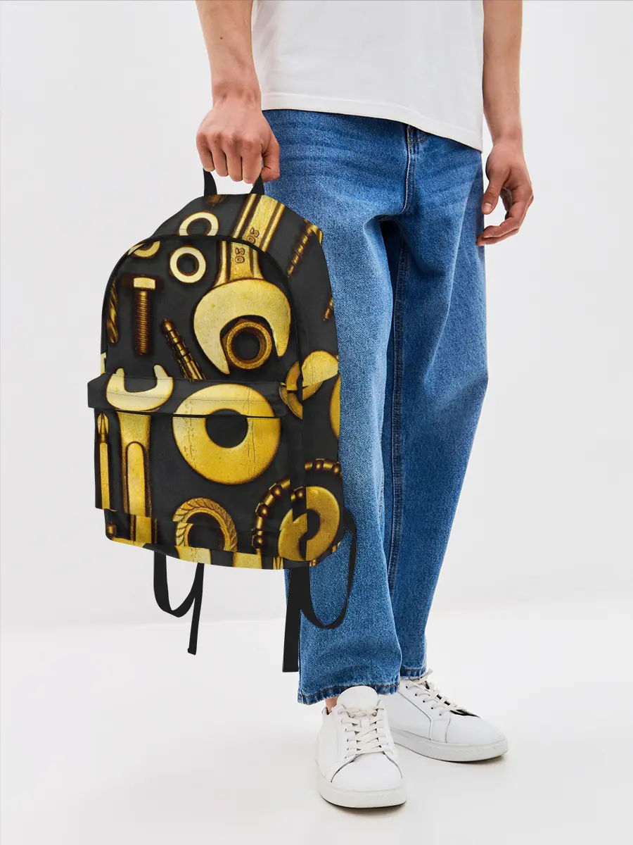 Рюкзак джинсовый / КЛЮЧ ГАЙКА