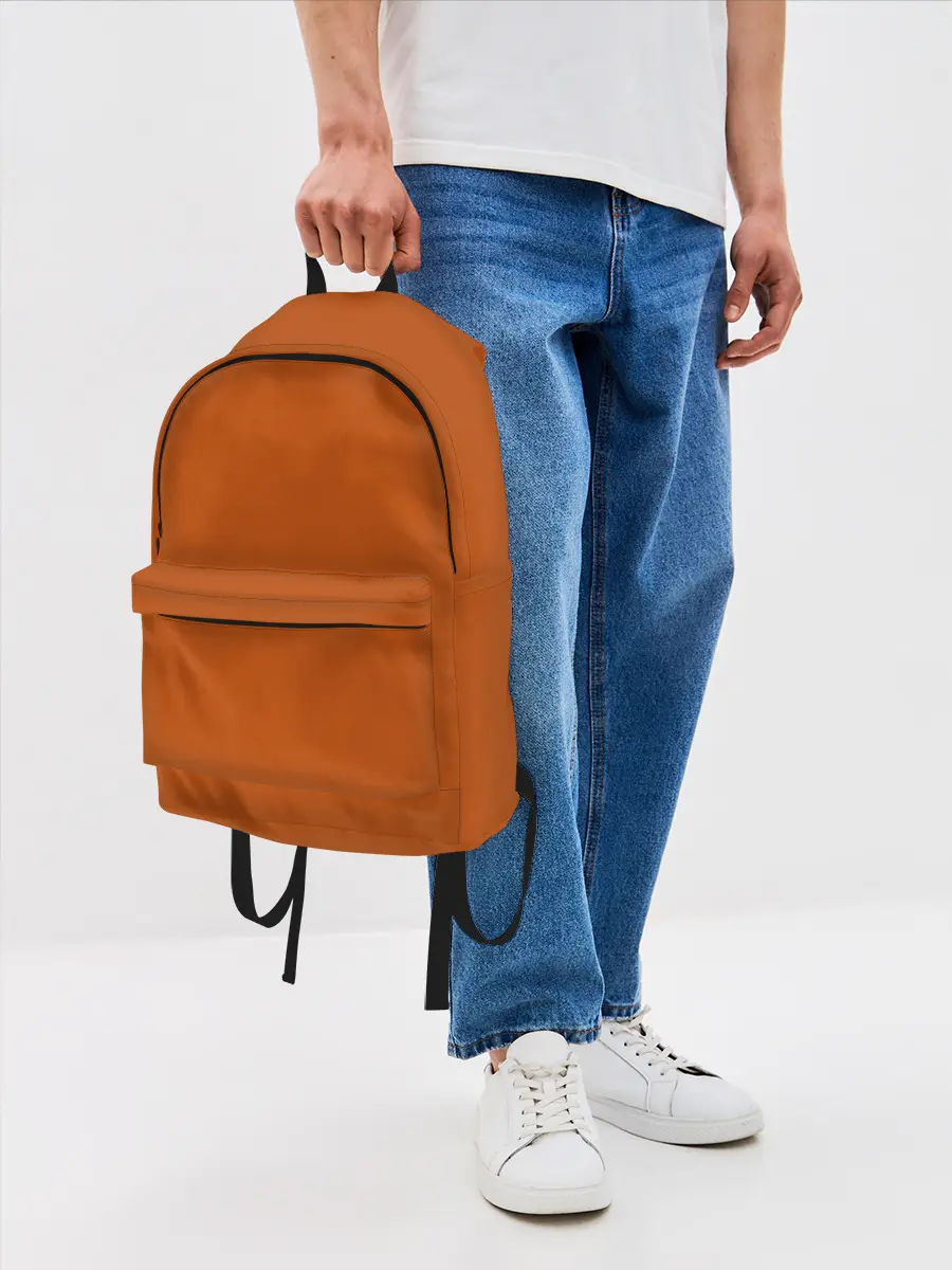 Рюкзак джинсовый / Радуга v6 - оранжевый