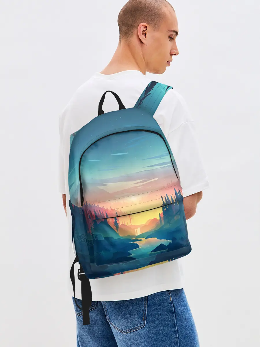 Рюкзак джинсовый / Природа