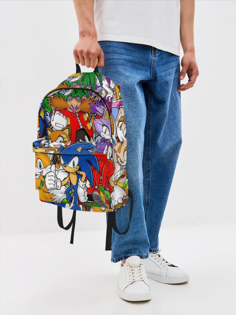 Рюкзак джинсовый / Sonic.