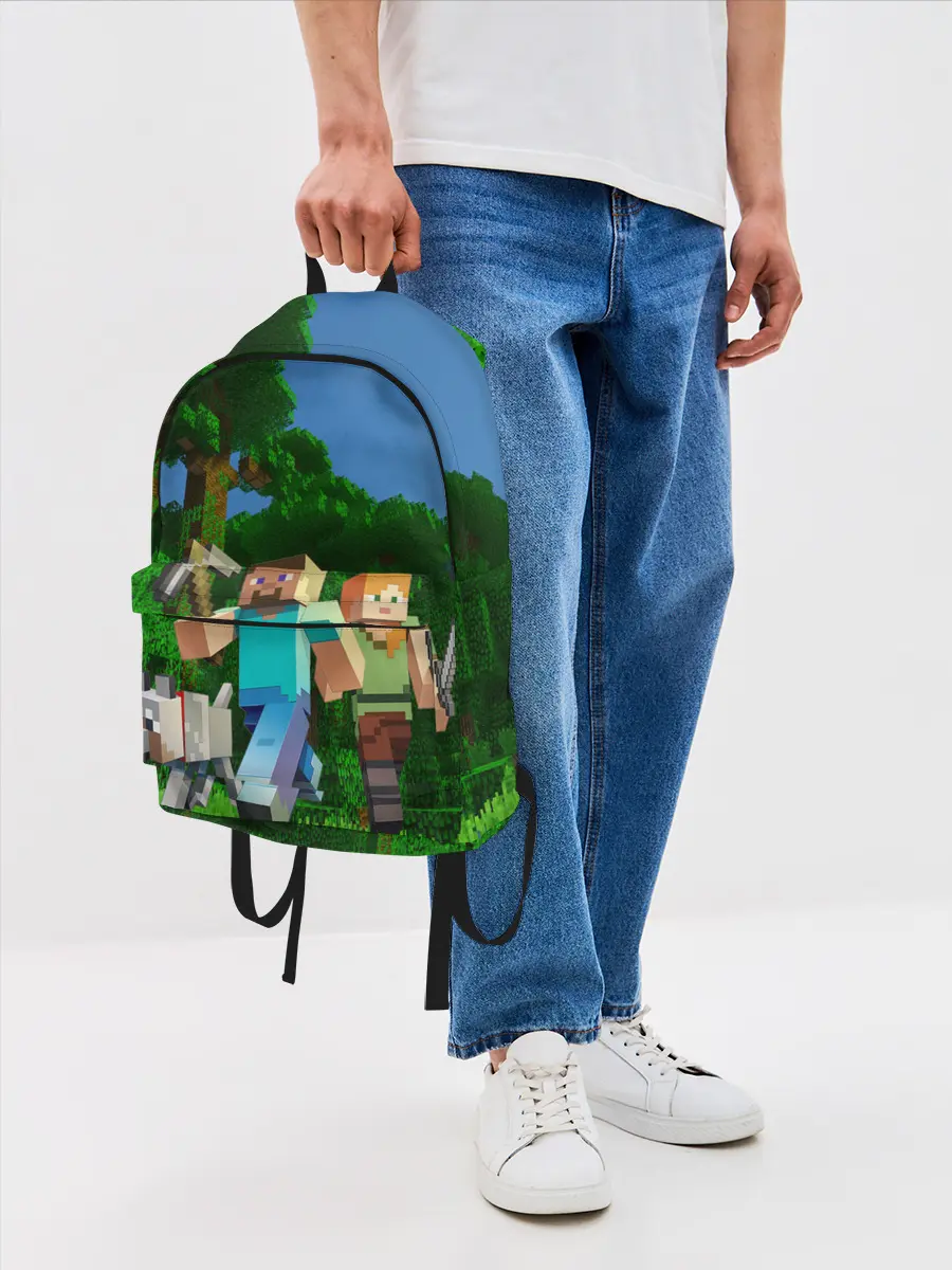 Рюкзак джинсовый / minecraft