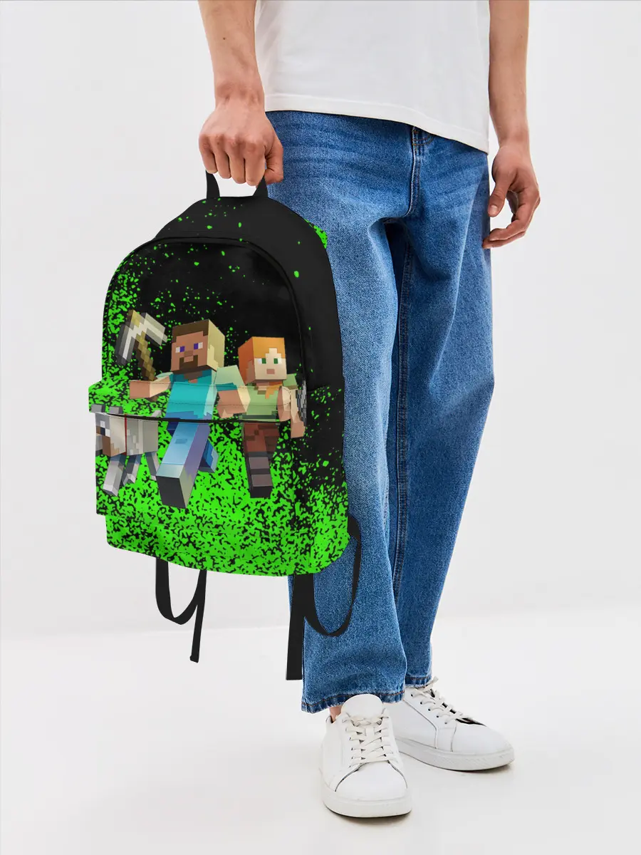 Рюкзак джинсовый / minecraft