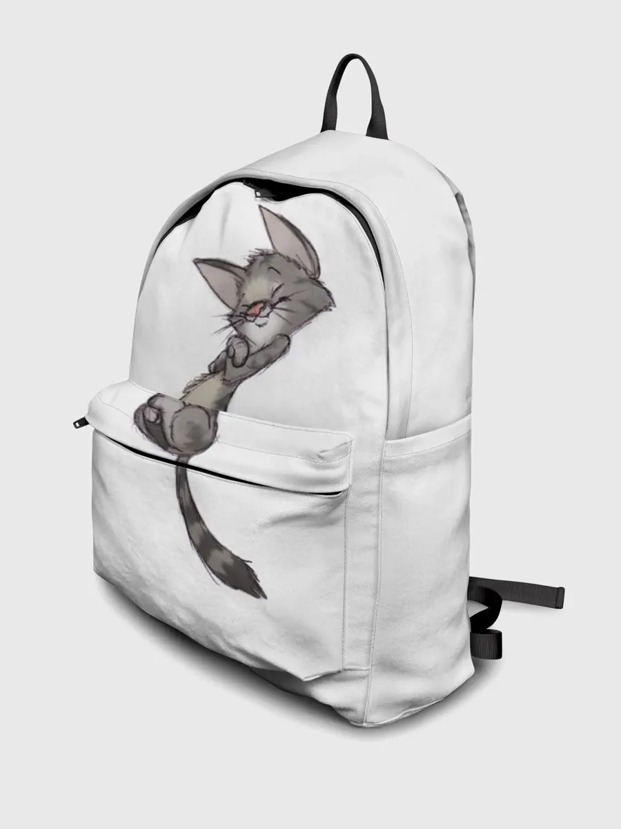 Рюкзак джинсовый / Милый котя