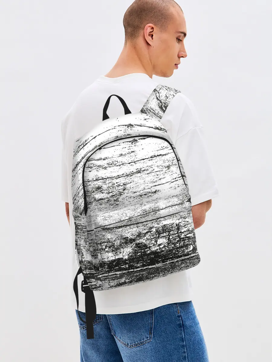 Рюкзак джинсовый / Деревянный