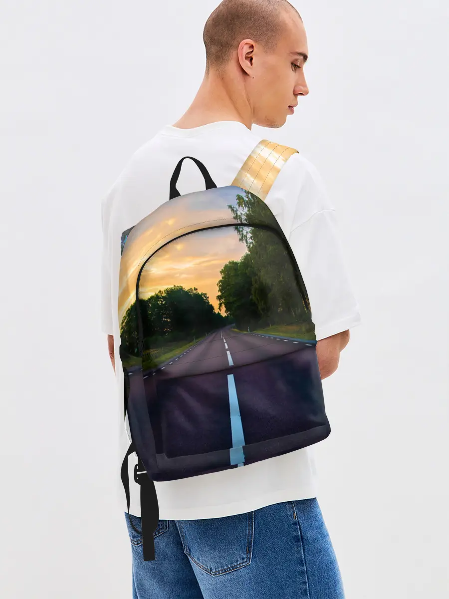 Рюкзак джинсовый / дорога