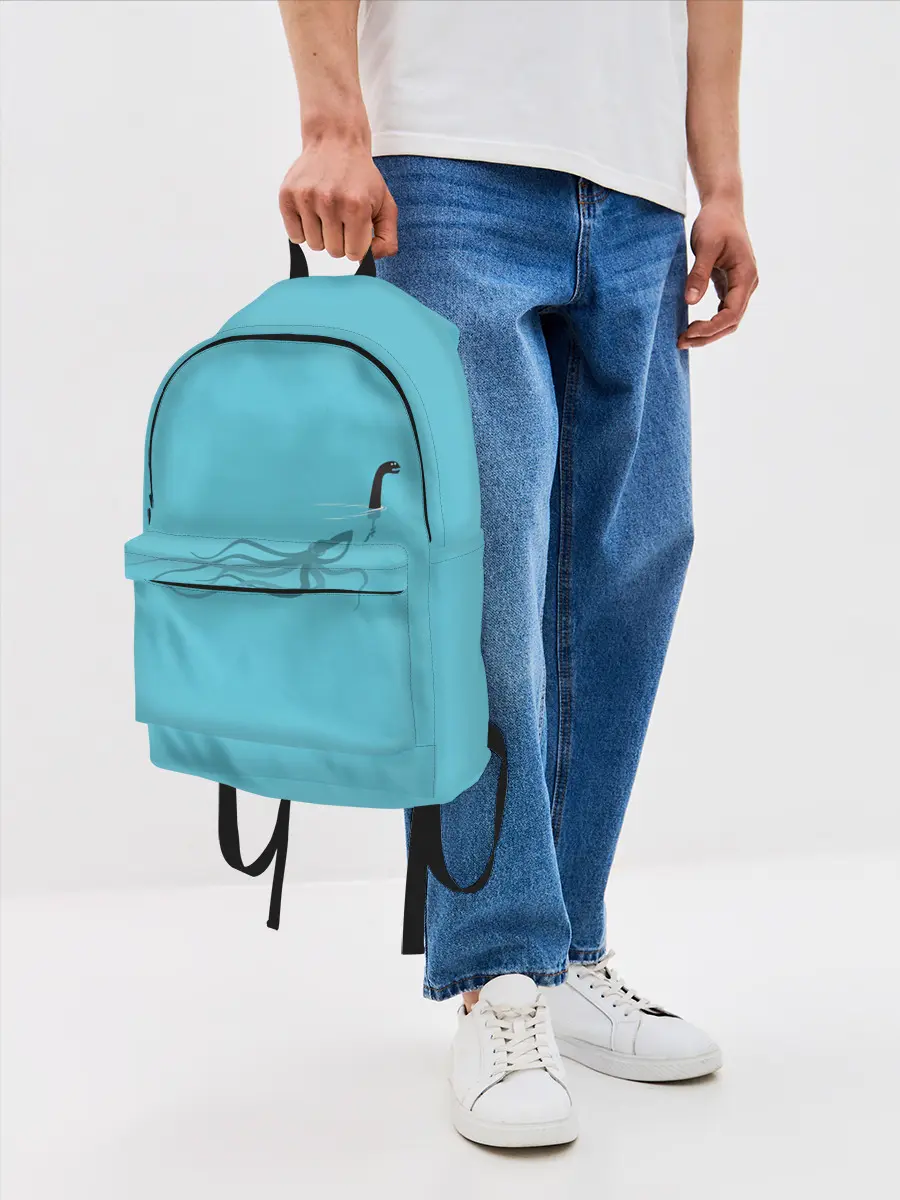 Рюкзак джинсовый / Тайна Лох-несского чудовища