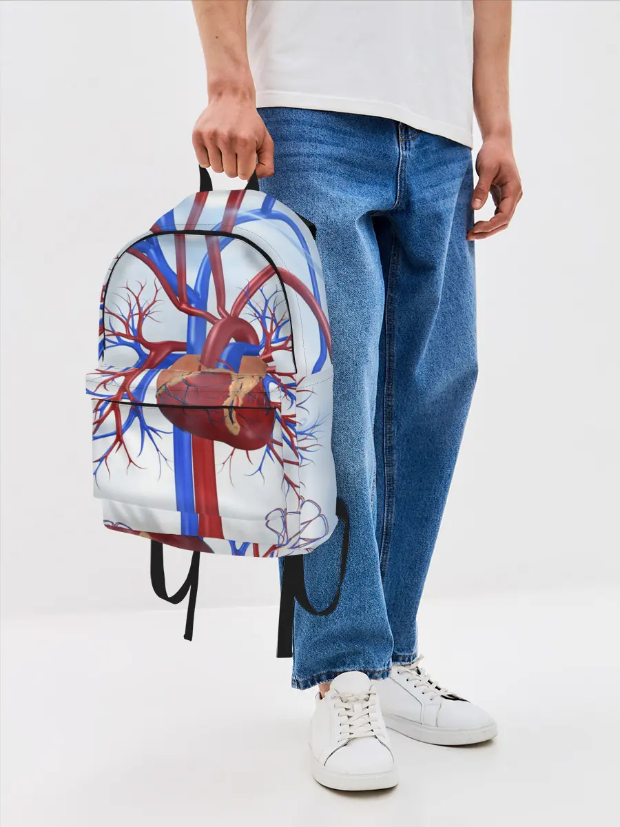 Рюкзак джинсовый / Сердце